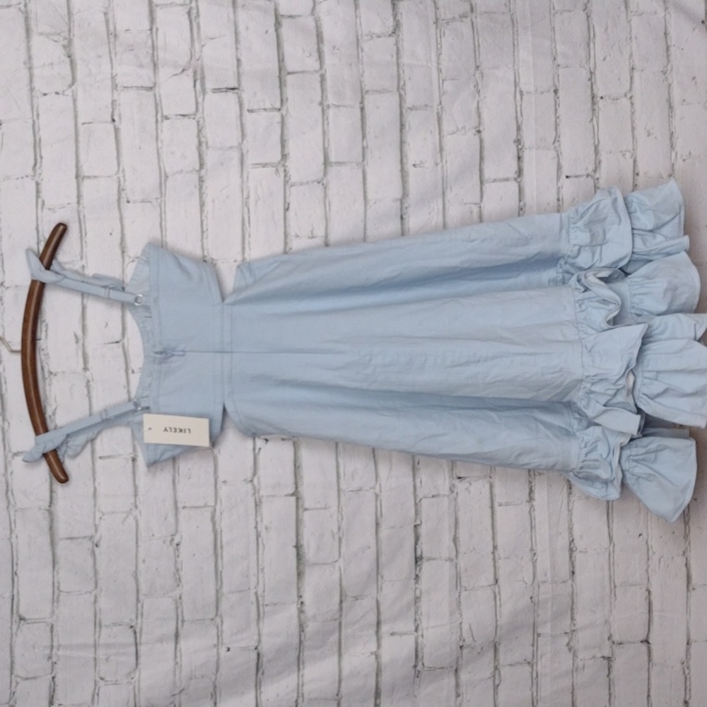 LIKELY Katrine Dress in Blue Bell - Picture 5 of 6